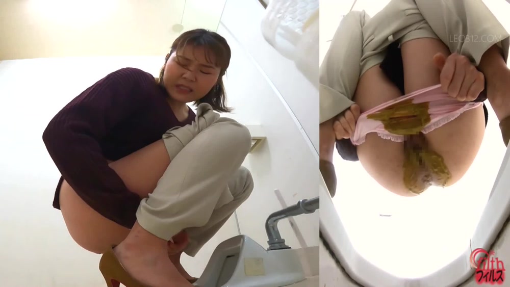 [FF-612] Extreme surprise for women right before they sit on the toilet makes them leak diarrhea
