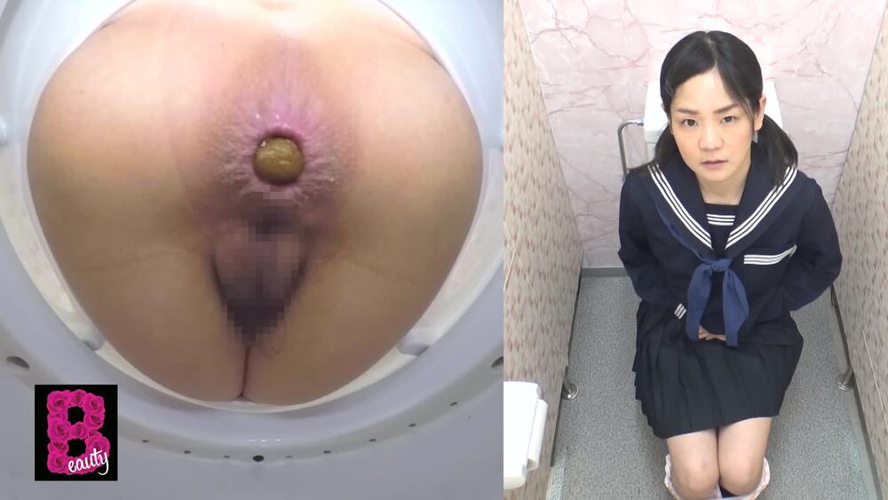 [BY-002] Girls In Sailor Suits Pooping On Toilet